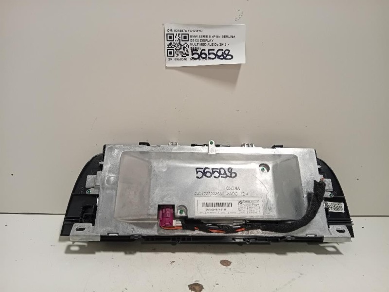 Display Multimediale 9284974 Bmw Serie 5 F10 Berlina 2012