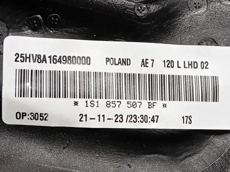 Retrovisore Esterno ANT SX 1S1 857 507 BF Volkswagen POLO V 2006