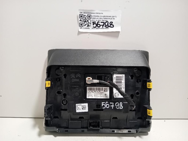 Display Multimediale 982429858000 Citroen C3 Aircross 2017
