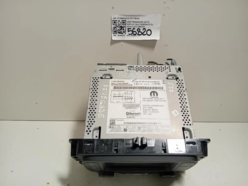 Display Multimediale 07356524230 Jeep Renegade 2015