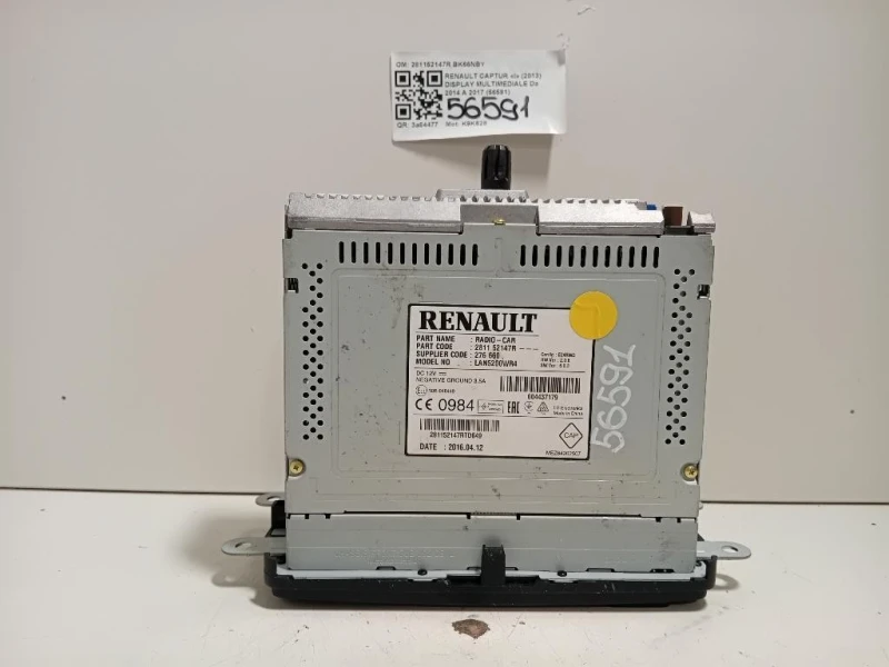 Display Multimediale 281152147R Renault Captur I 2013