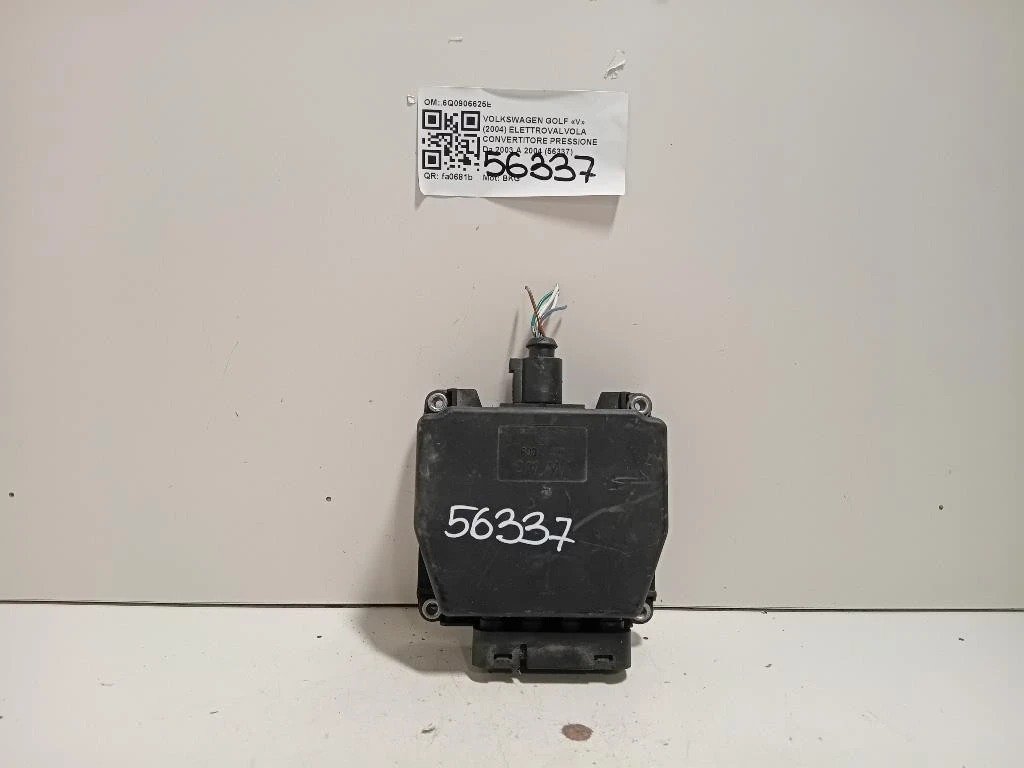 Elettrovalvola Convertitore Pressione 6Q0906625E Volkswagen GOLF V 2004