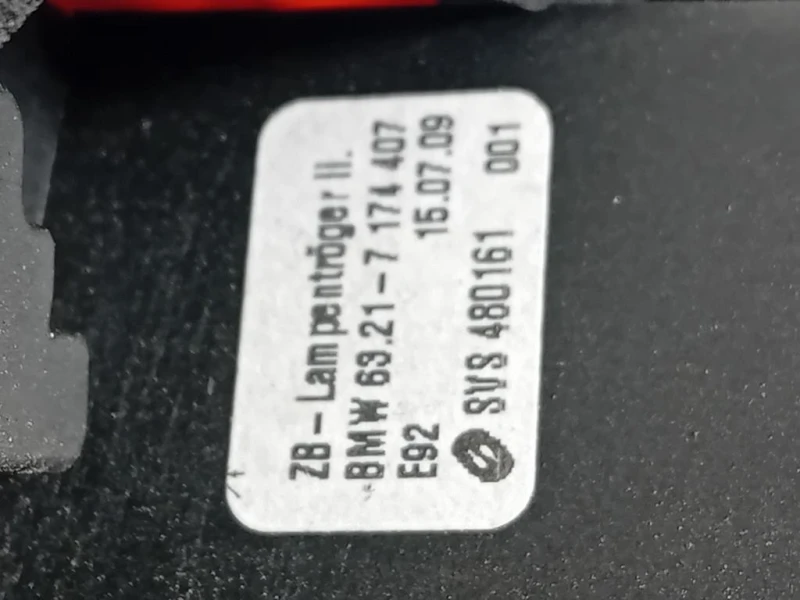 Fanale EST POST SX 63217174403 Bmw Serie 3 E92 Coupe 2007