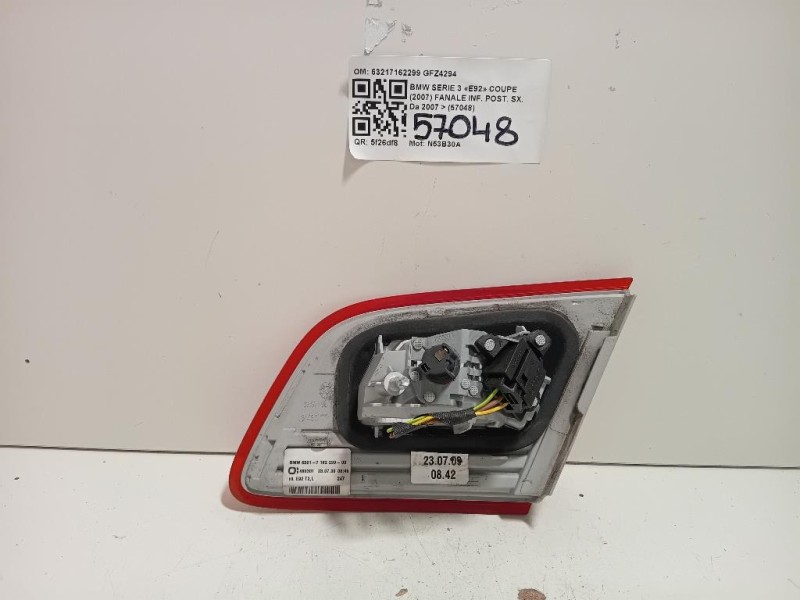 Fanale INF POST SX 63217162299 Bmw Serie 3 E92 Coupe 2007