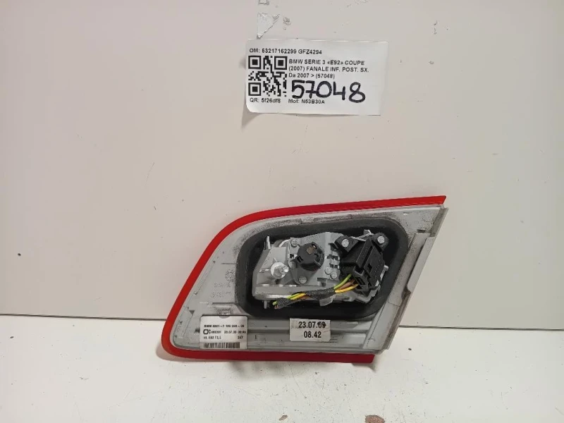 Fanale INF POST SX 63217162299 Bmw Serie 3 E92 Coupe 2007