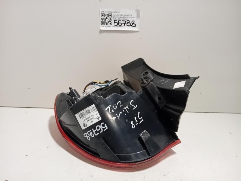 Fanale POST DX 50513612 Alfa Romeo Giulietta 2010