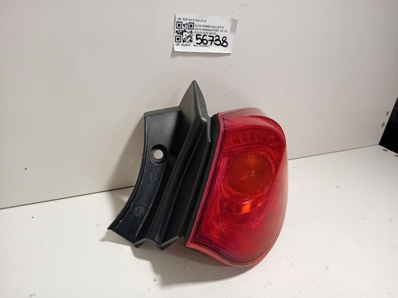 Fanale POST DX 50513612 Alfa Romeo Giulietta 2010