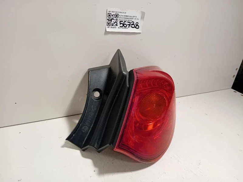 Fanale POST DX 50513612 Alfa Romeo Giulietta 2010