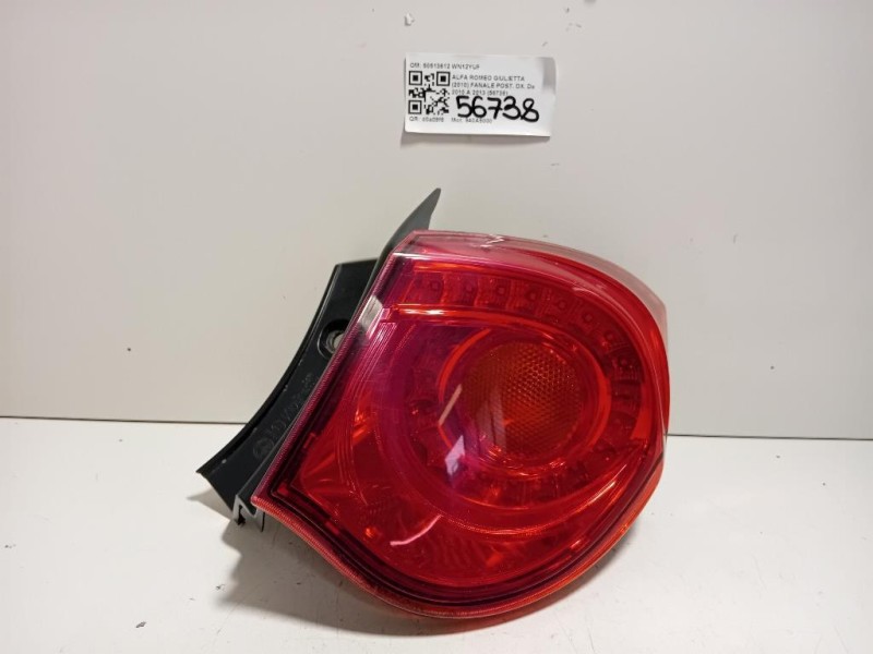 Fanale POST DX 50513612 Alfa Romeo Giulietta 2010