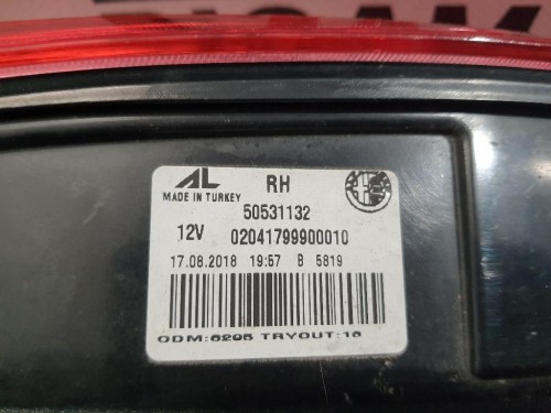 Fanale INT POST DX 50531132 Alfa Romeo Giulietta 2010