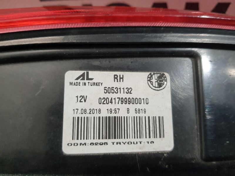 Fanale INT POST DX 50531132 Alfa Romeo Giulietta 2010