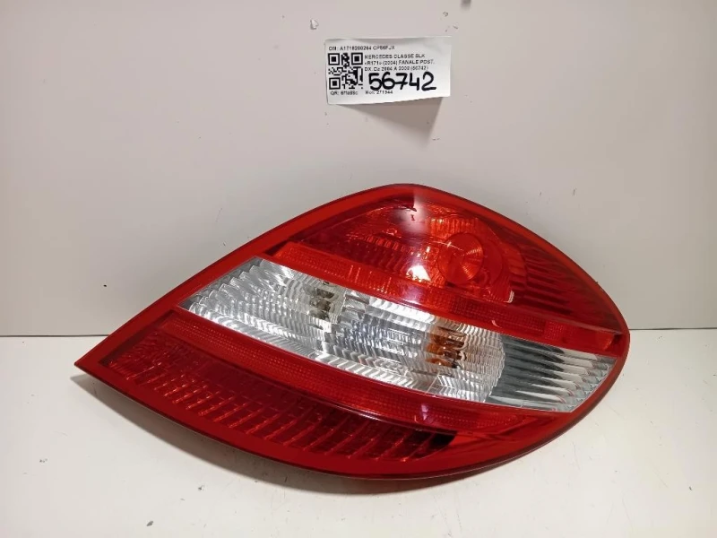 Fanale POST DX A1718200264 Mercedes Classe SLK R171 2004