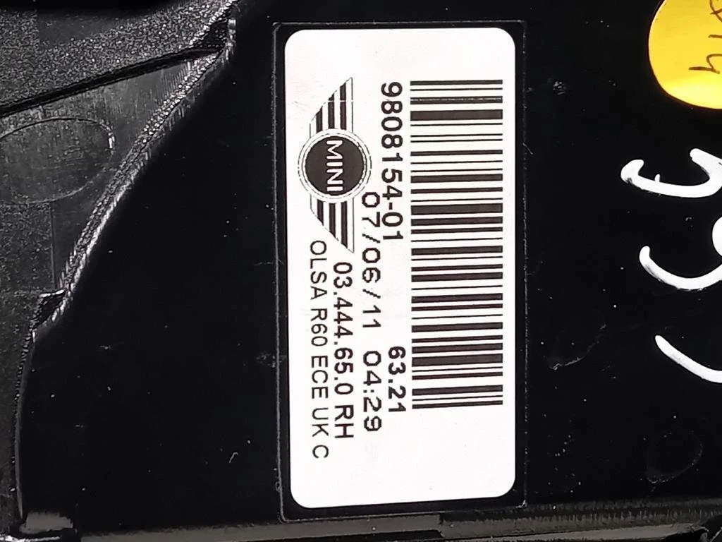 Fanale POST DX 980815401 Mini Countryman Cooper R60 2010