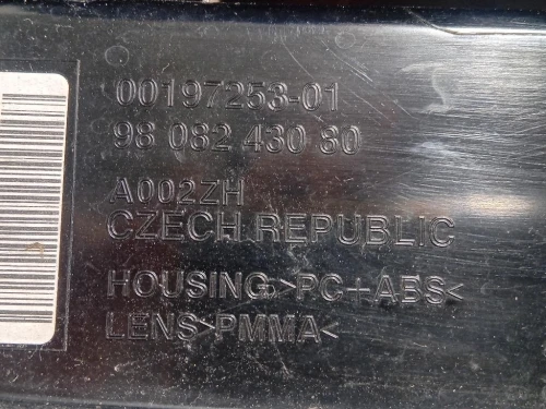 Fanale POST DX 9808243080 Opel Vivaro C 2019