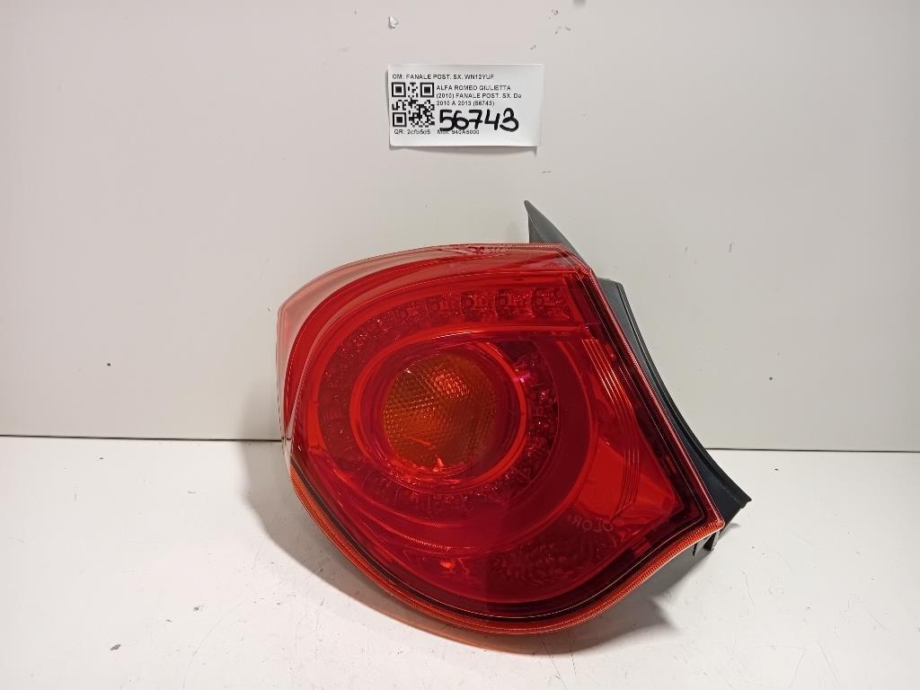 Fanale POST SX FANALE POST SX Alfa Romeo Giulietta 2010