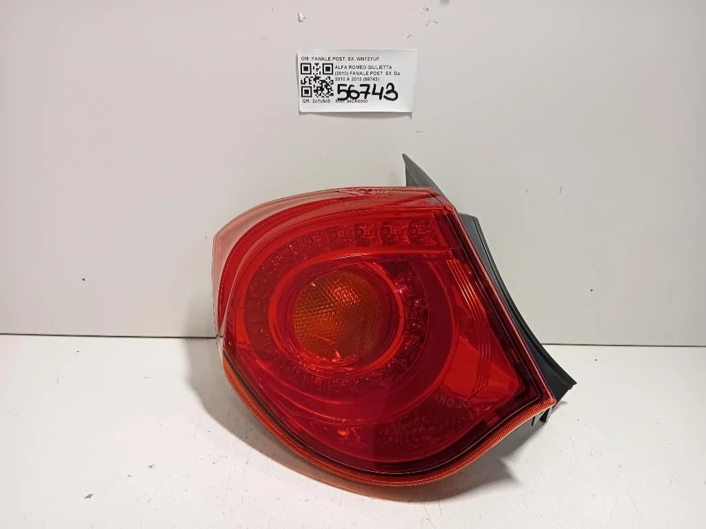 Fanale POST SX FANALE POST SX Alfa Romeo Giulietta 2010
