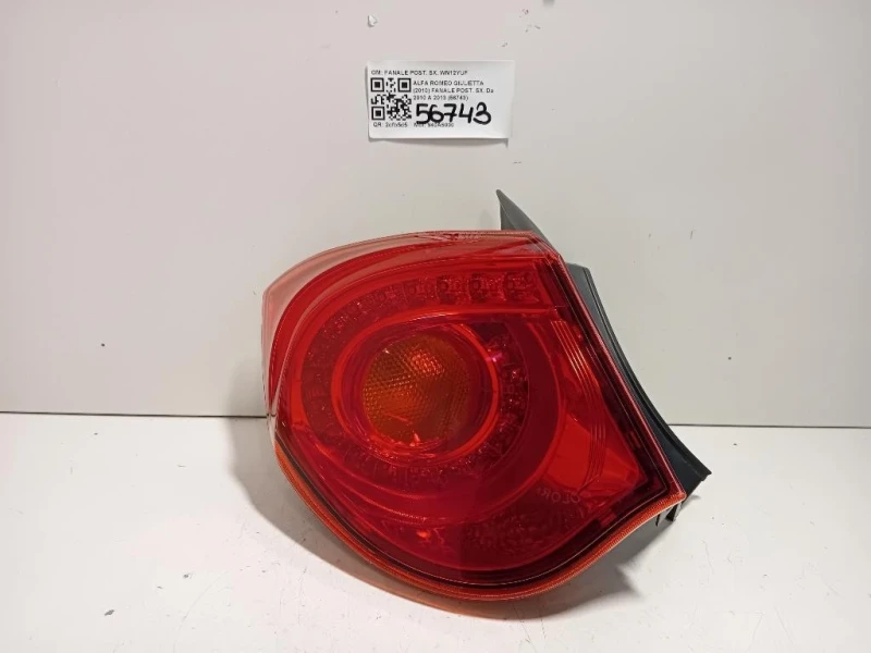 Fanale POST SX FANALE POST SX Alfa Romeo Giulietta 2010