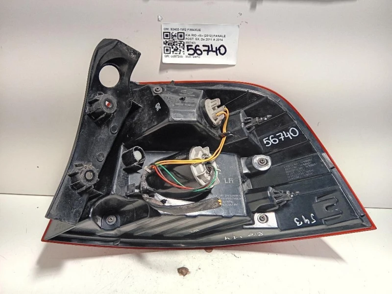 Fanale POST SX 92401-1W2 Kia RIO III 2012