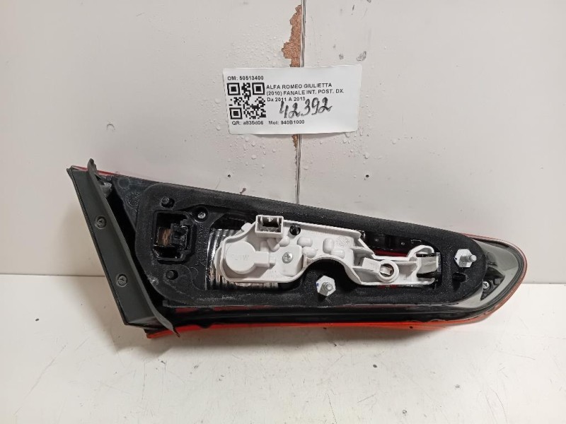 Fanale INT POST DX 50513400 Alfa Romeo Giulietta 2010