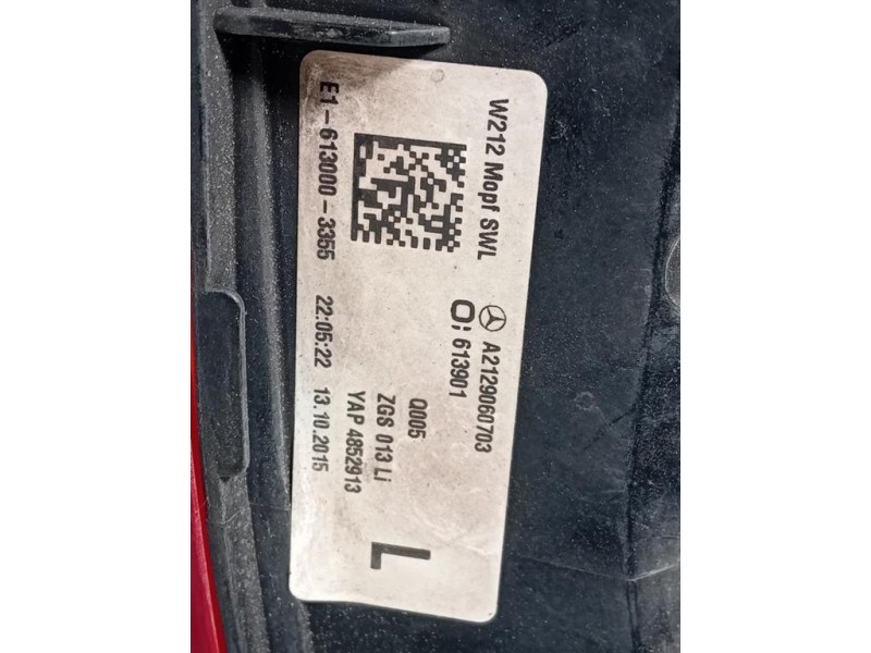 Fanale POST SX 2129060703 Mercedes Classe E W212 2009