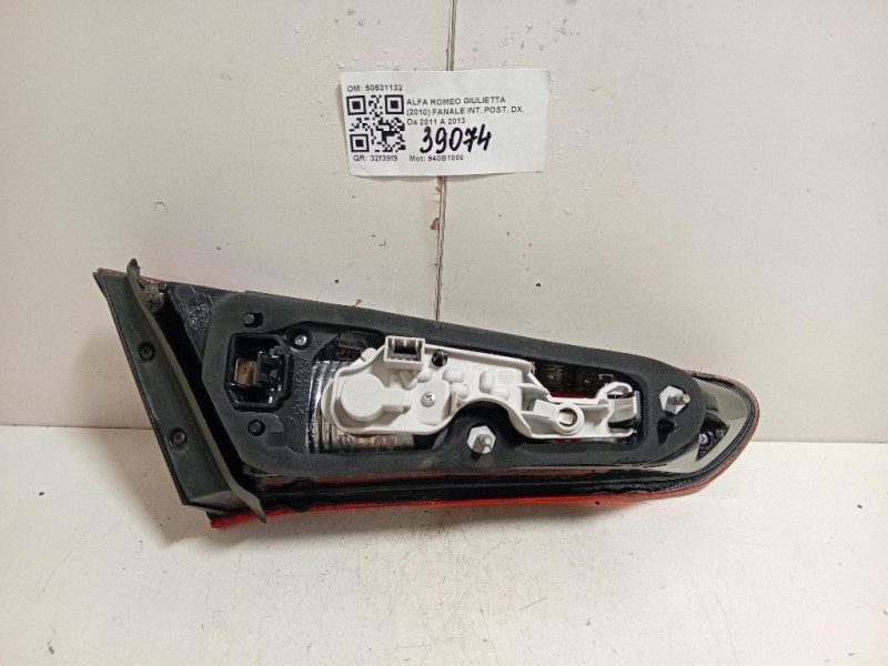 Fanale INT POST DX 50531132 Alfa Romeo Giulietta 2010