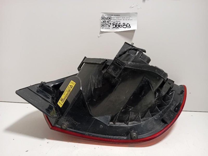 Fanale POST SX 6J3945095R Seat Ibiza V 6J5 2013