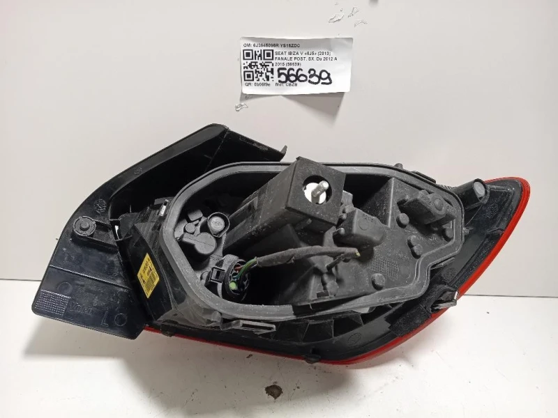 Fanale POST SX 6J3945095R Seat Ibiza V 6J5 2013