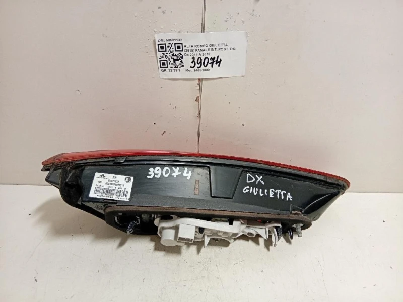 Fanale INT POST DX 50531132 Alfa Romeo Giulietta 2010