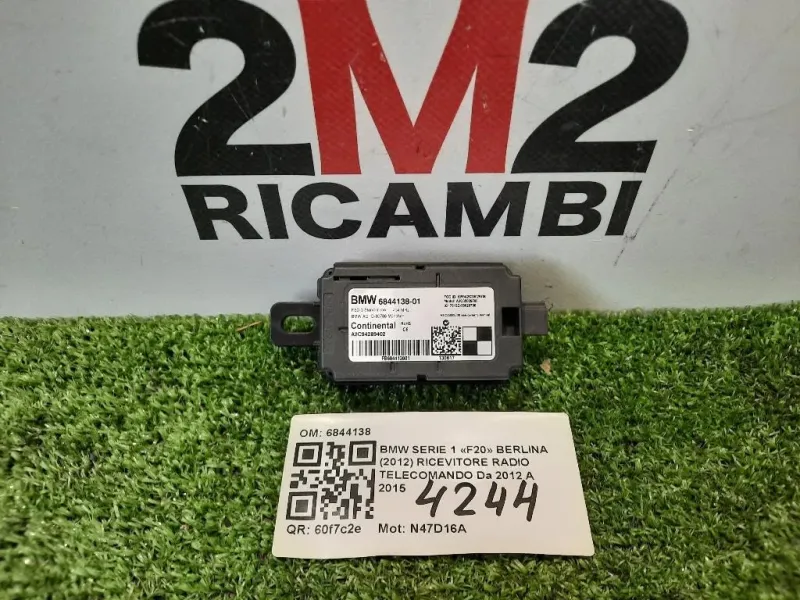Ricevitore Radio Telecomando 6844138 Bmw Serie 1 F20 Berlina 2012