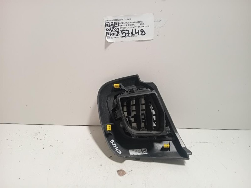 Griglia Condotto ARIA Cruscotto ANT DX 98085956ZD Opel Vivaro C 2019