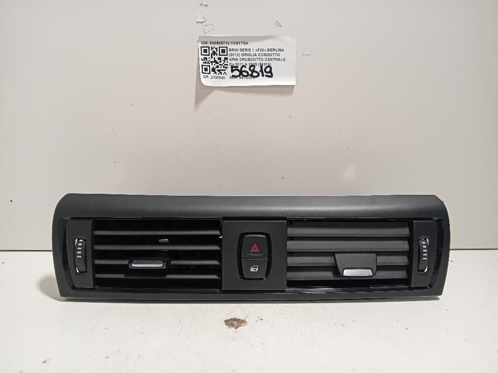 Griglia Condotto ARIA Cruscotto Centrale 920535710 Bmw Serie 1 F20 Berlina 2012