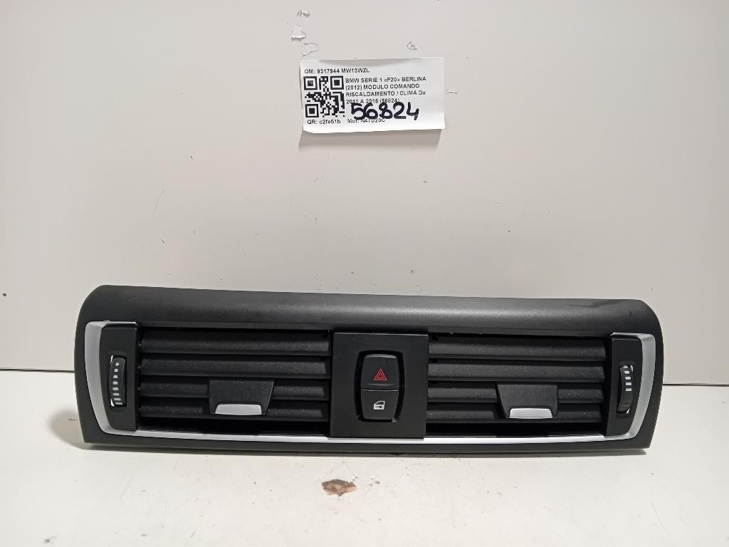 Griglia Condotto ARIA Cruscotto Centrale 9317944 Bmw Serie 1 F20 Berlina 2012