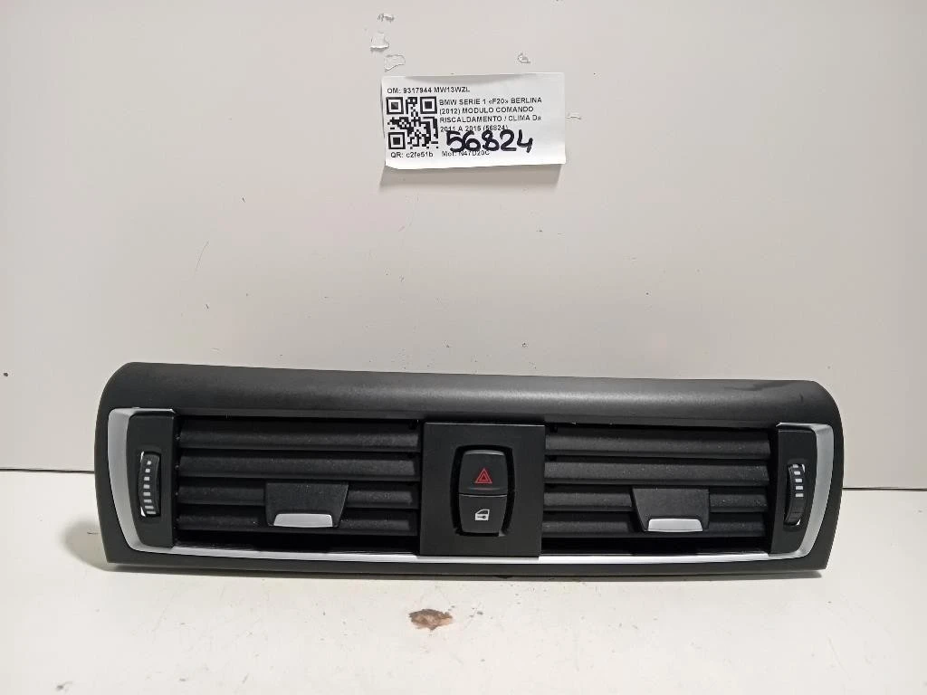 Griglia Condotto ARIA Cruscotto Centrale 9317944 Bmw Serie 1 F20 Berlina 2012