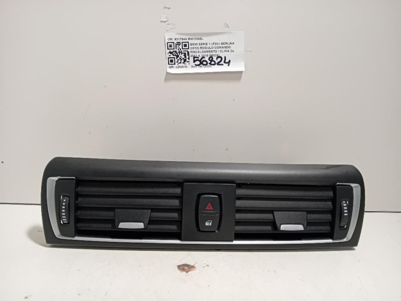 Griglia Condotto ARIA Cruscotto Centrale 9317944 Bmw Serie 1 F20 Berlina 2012