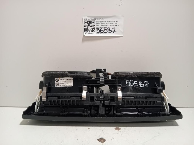 Griglia Condotto ARIA Cruscotto Centrale 931794402 Bmw Serie 1 F20 Berlina 2015