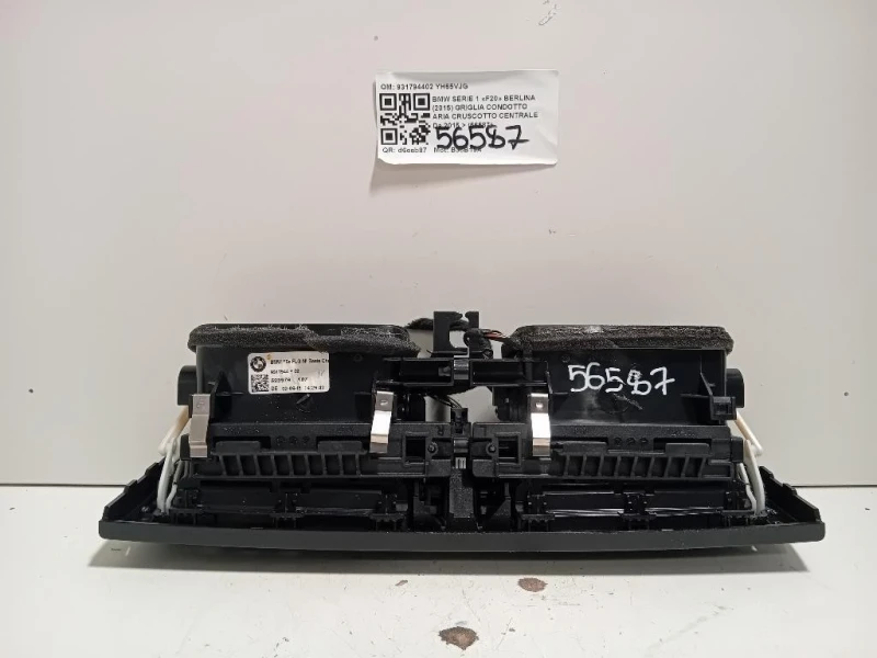 Griglia Condotto ARIA Cruscotto Centrale 931794402 Bmw Serie 1 F20 Berlina 2015