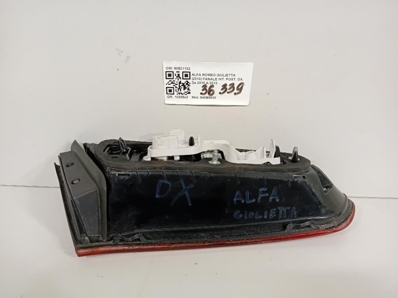 Fanale INT POST DX 50531132 Alfa Romeo Giulietta 2013