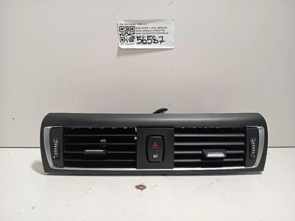 Griglia Condotto ARIA Cruscotto Centrale 931794402 Bmw Serie 1 F20 Berlina 2015