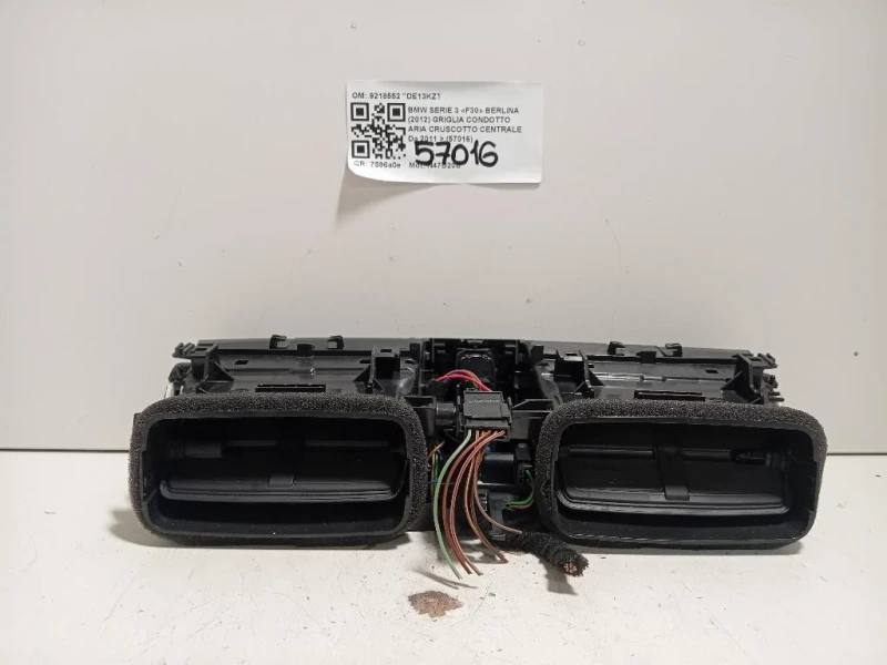 Griglia Condotto ARIA Cruscotto Centrale 9218552 Bmw Serie 3 F30 Berlina 2012