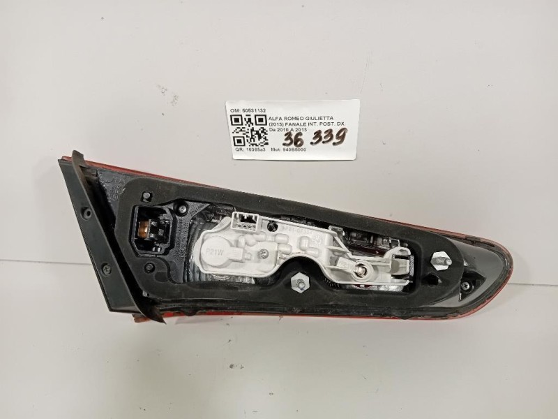 Fanale INT POST DX 50531132 Alfa Romeo Giulietta 2013