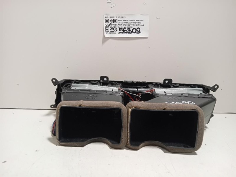 Griglia Condotto ARIA Cruscotto Centrale 16828110 Bmw Serie 5 F10 Berlina 2012
