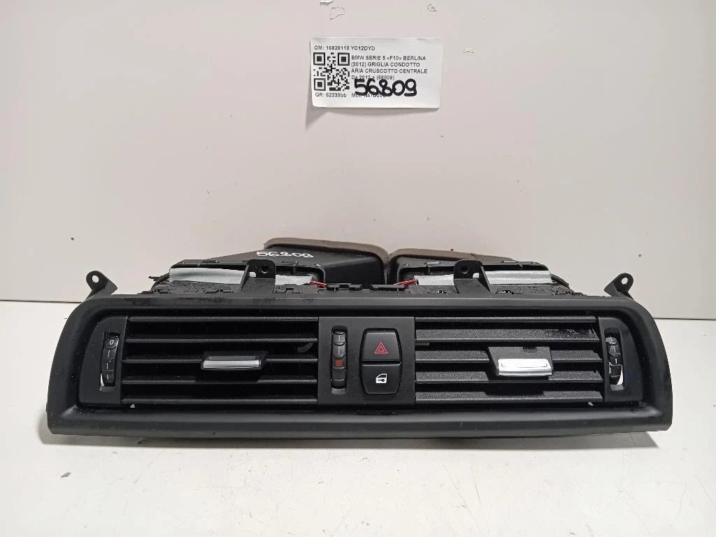 Griglia Condotto ARIA Cruscotto Centrale 16828110 Bmw Serie 5 F10 Berlina 2012