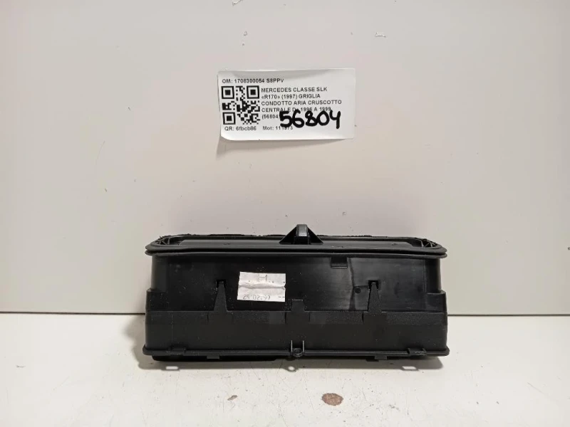 Griglia Condotto ARIA Cruscotto Centrale 1708300054 Mercedes Classe SLK R170 1997