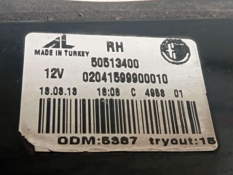 Fanale INT POST DX 50513400 Alfa Romeo Giulietta 2016
