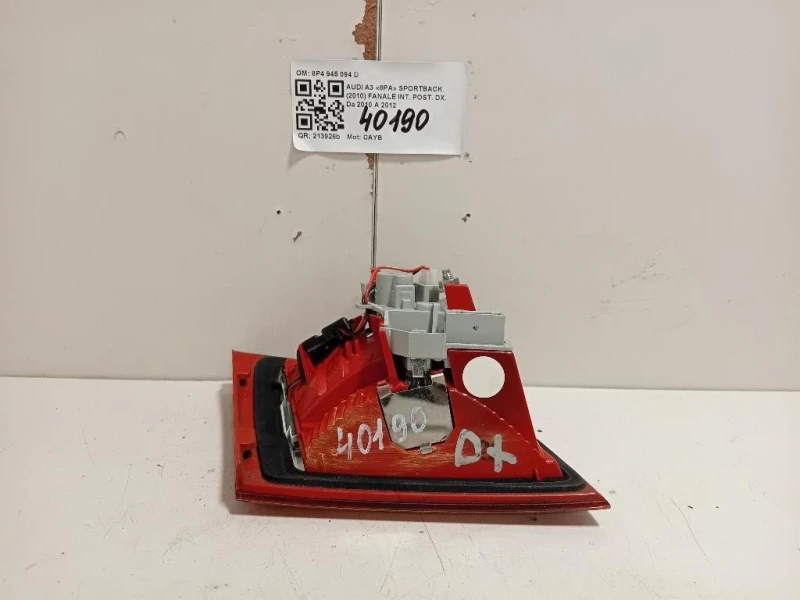 Fanale INT POST DX 8P4 945 094 D Audi A3 8PA Sportback 2010