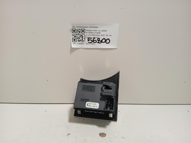 Interruttore Alzacristalli ANT SX NG2066350A Mazda MX5 III 2006