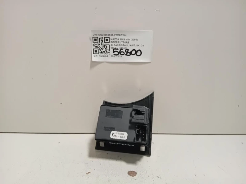 Interruttore Alzacristalli ANT SX NG2066350A Mazda MX5 III 2006