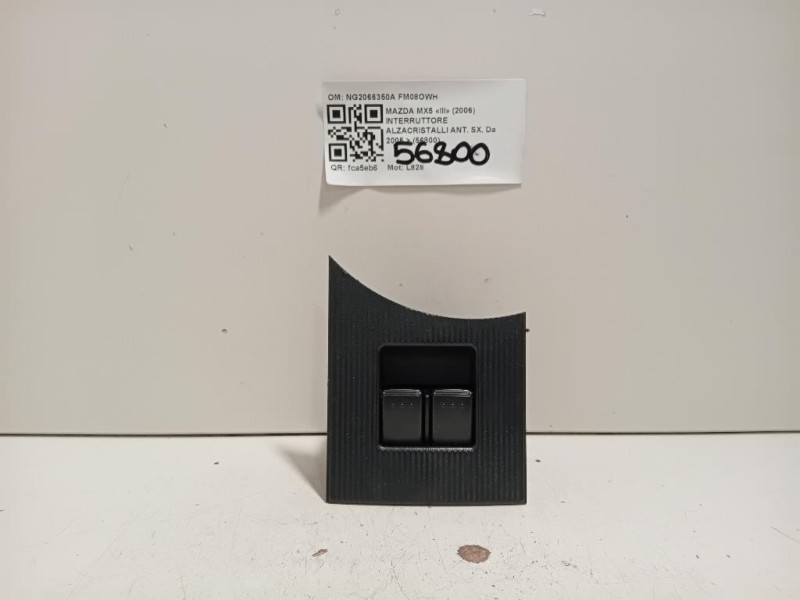 Interruttore Alzacristalli ANT SX NG2066350A Mazda MX5 III 2006