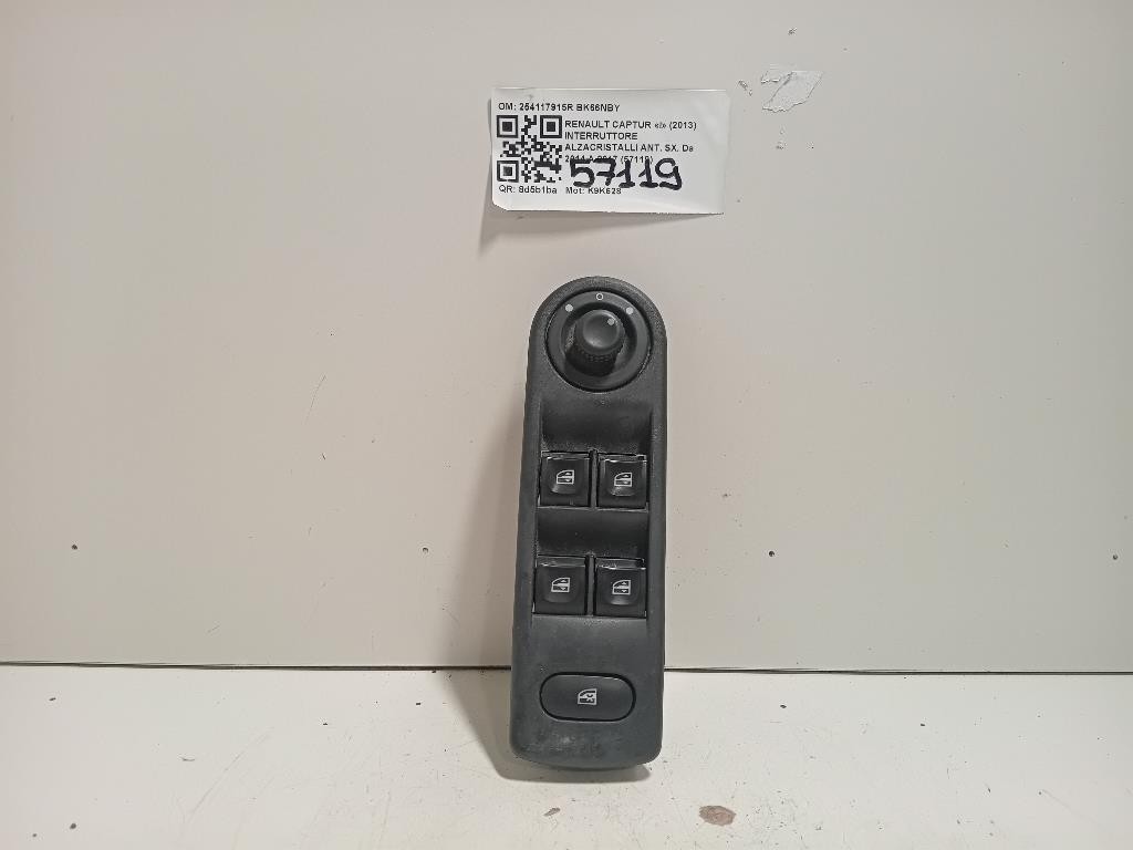 Interruttore Alzacristalli ANT SX 254117915R Renault Captur I 2013