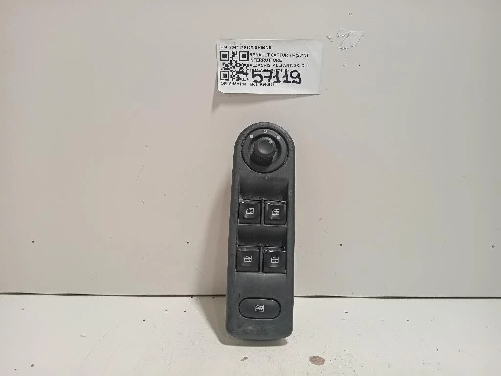 Interruttore Alzacristalli ANT SX 254117915R Renault Captur I 2013